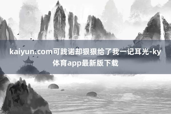 kaiyun.com可践诺却狠狠给了我一记耳光-ky体育app最新版下载