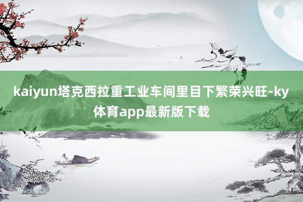 kaiyun塔克西拉重工业车间里目下繁荣兴旺-ky体育app最新版下载